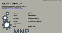 Desktop Screenshot of mnp.dk
