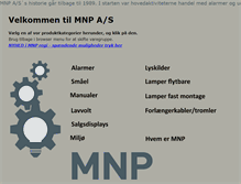 Tablet Screenshot of mnp.dk